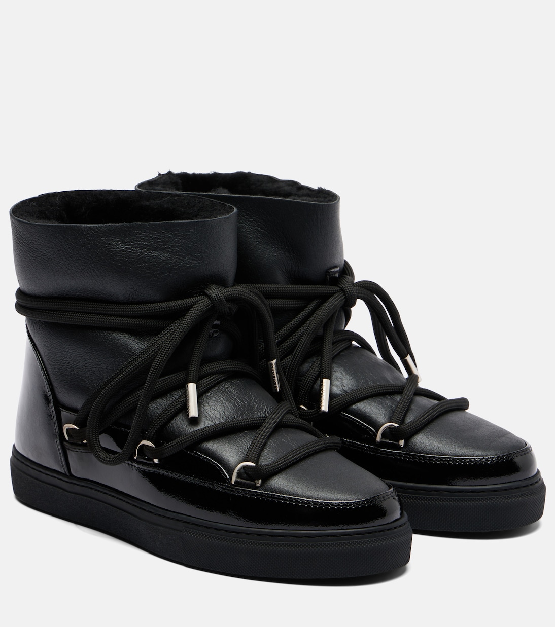 Gloss leather snow boots | Inuikii