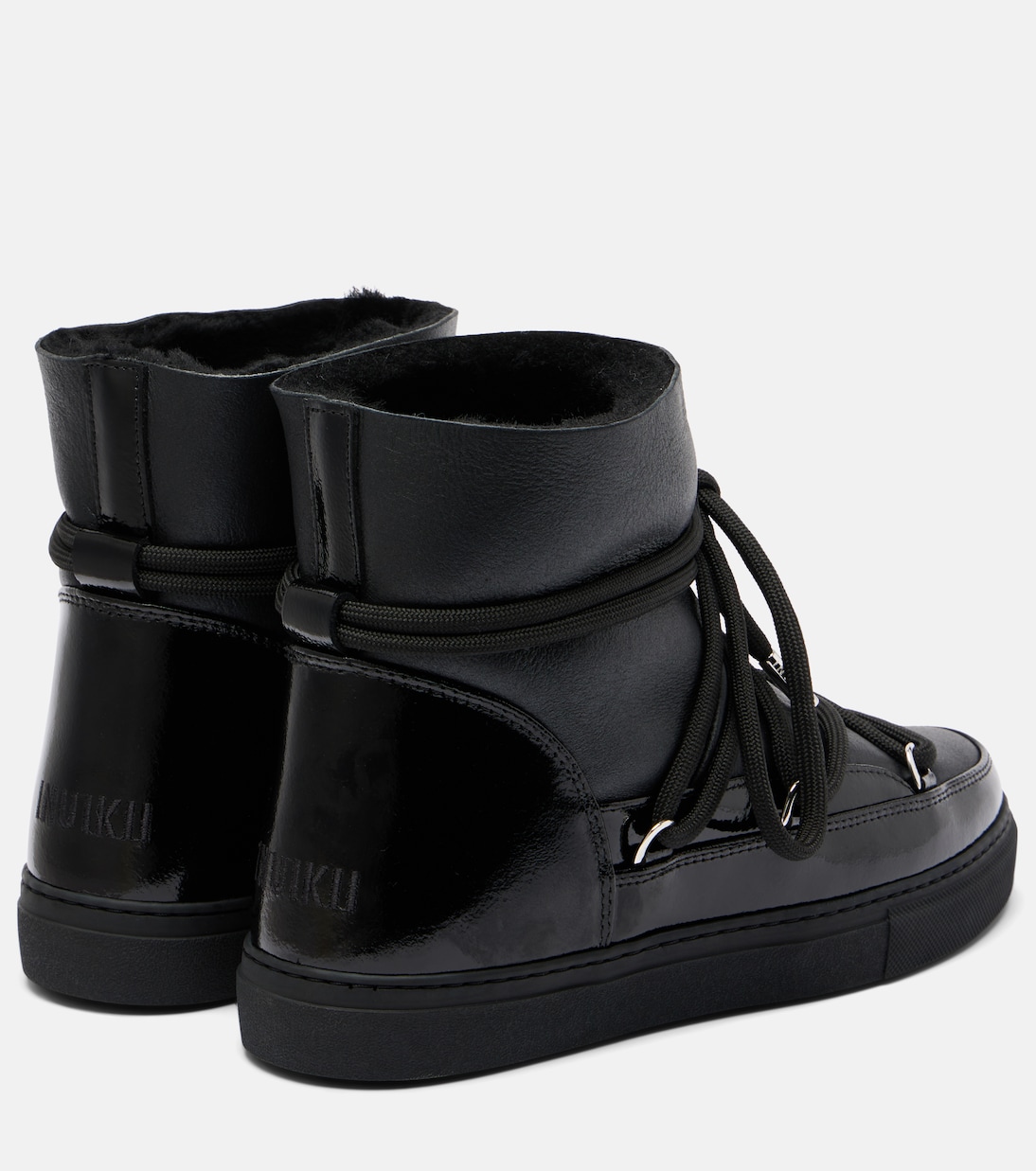 Gloss leather snow boots | Inuikii