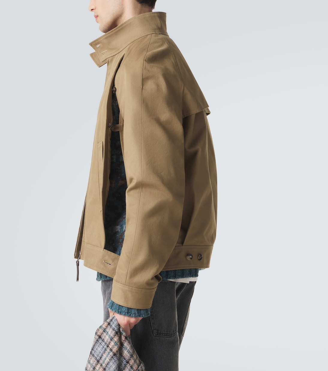 Layered cotton gabardine jacket | Loewe
