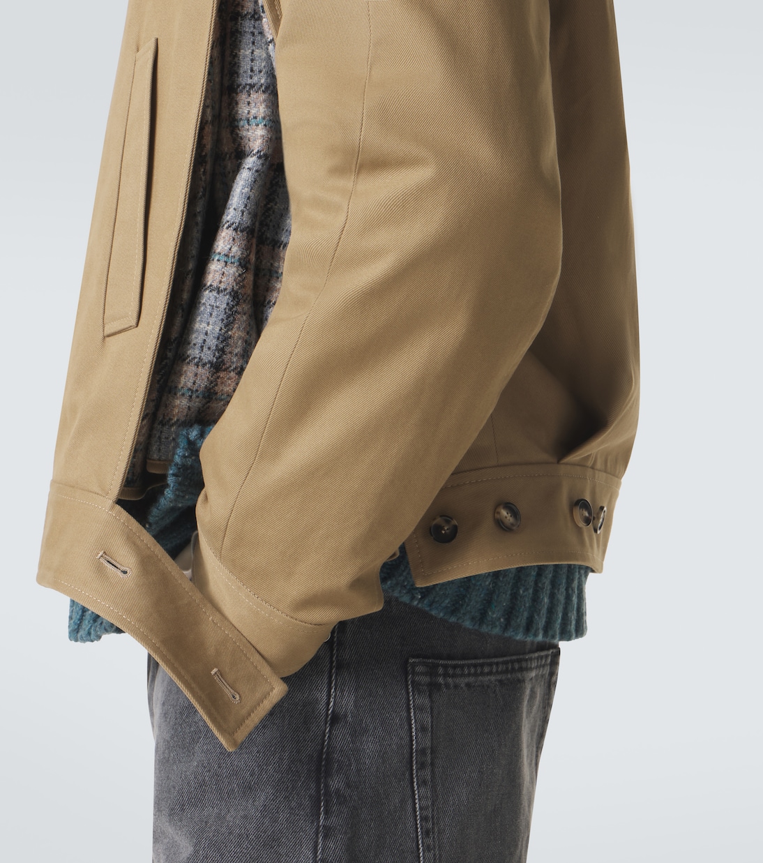 Layered cotton gabardine jacket | Loewe