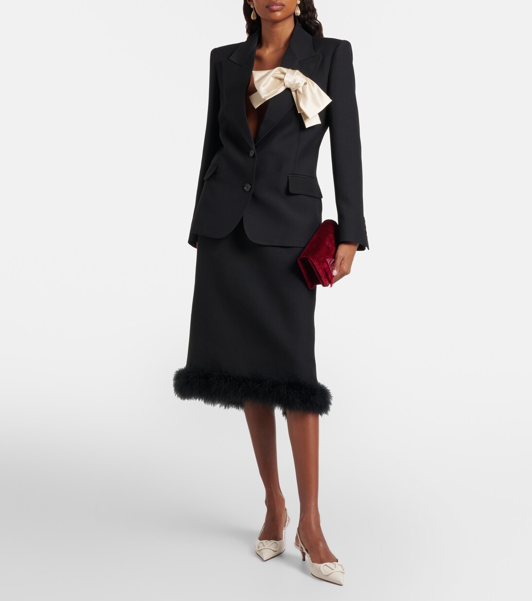 VLogo 40 patent leather slingback pumps | Valentino Garavani