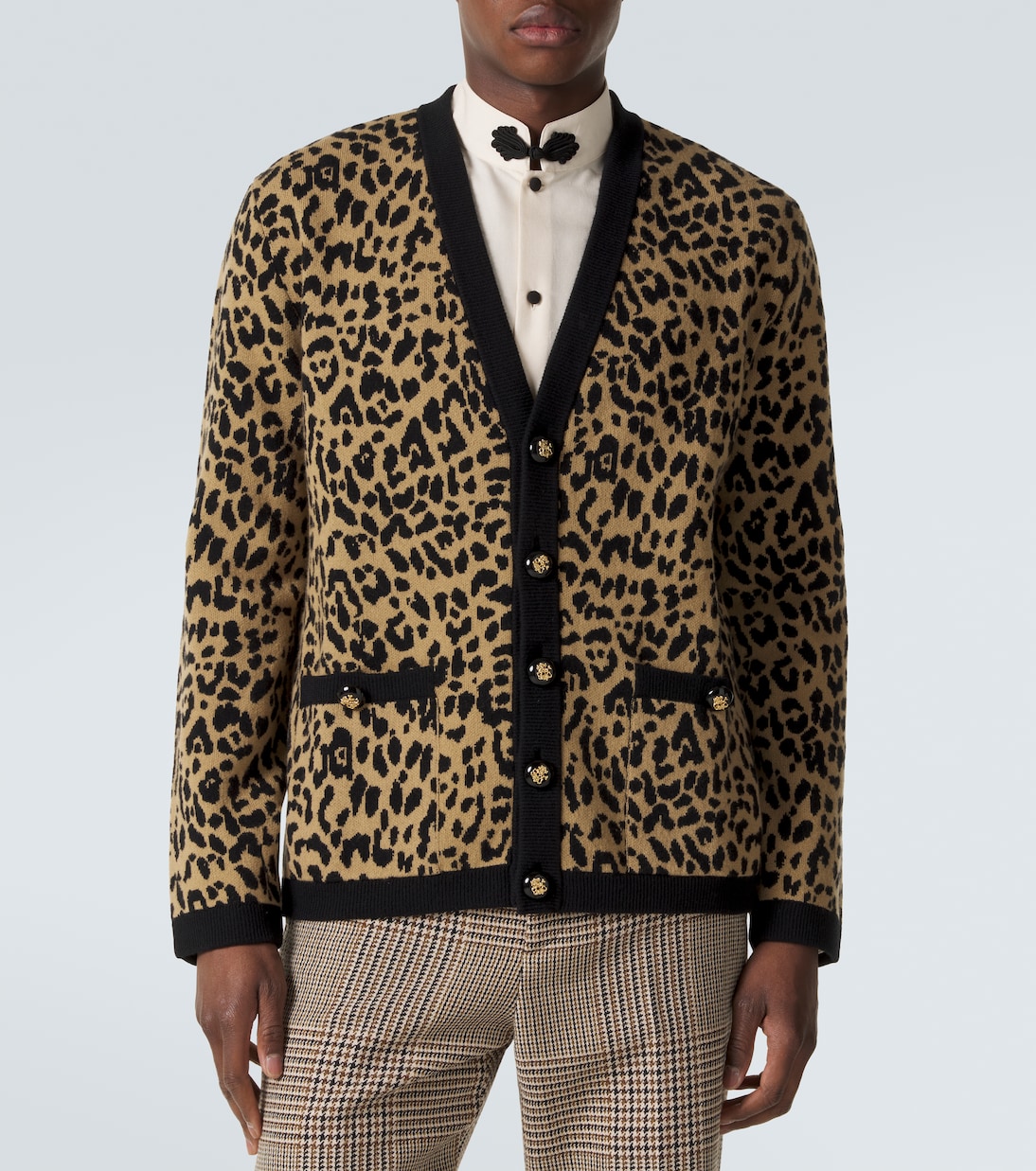 Jacquard virgin wool cardigan | Valentino