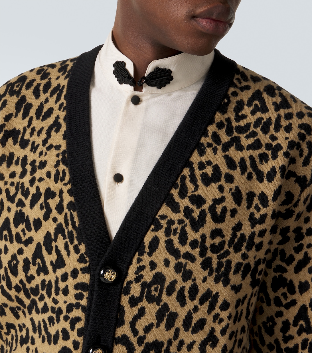 Jacquard virgin wool cardigan | Valentino