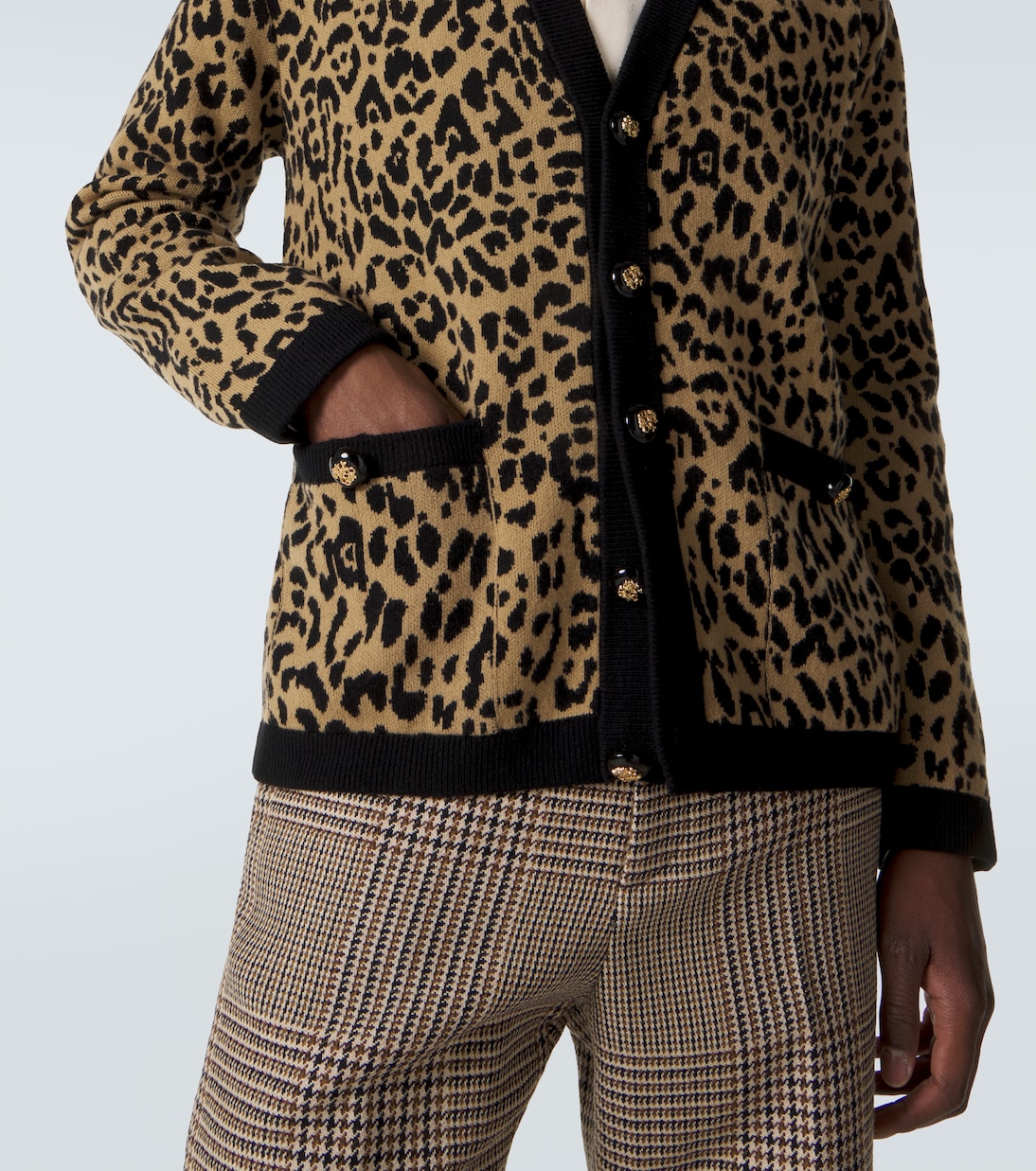 Jacquard virgin wool cardigan | Valentino