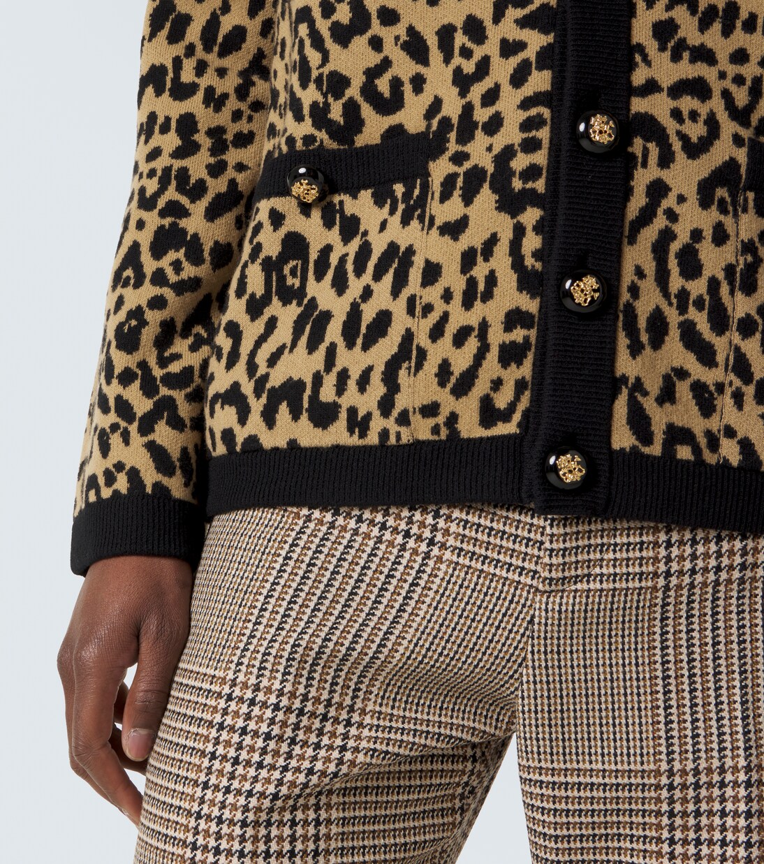 Jacquard virgin wool cardigan | Valentino
