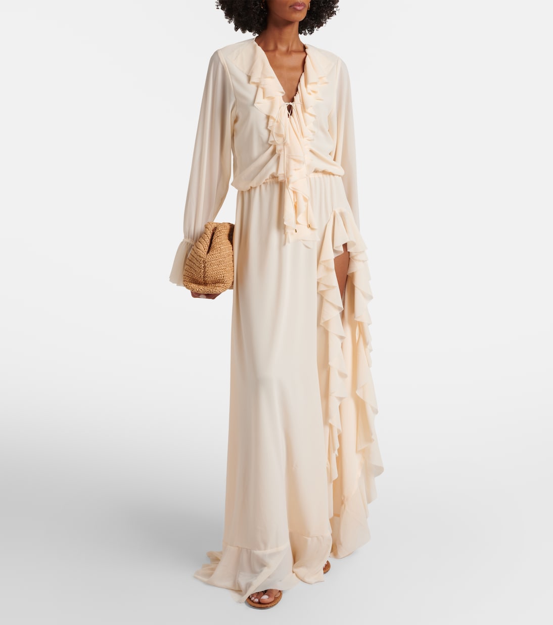 Bellen ruffled maxi dress | Bananhot