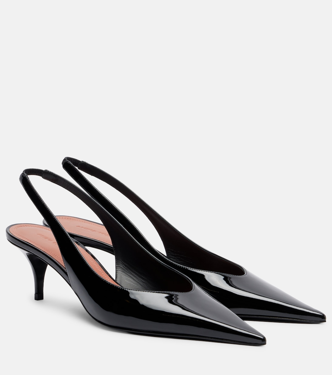 Slingback-Pumps Anok 55 aus Lackleder | Amina Muaddi