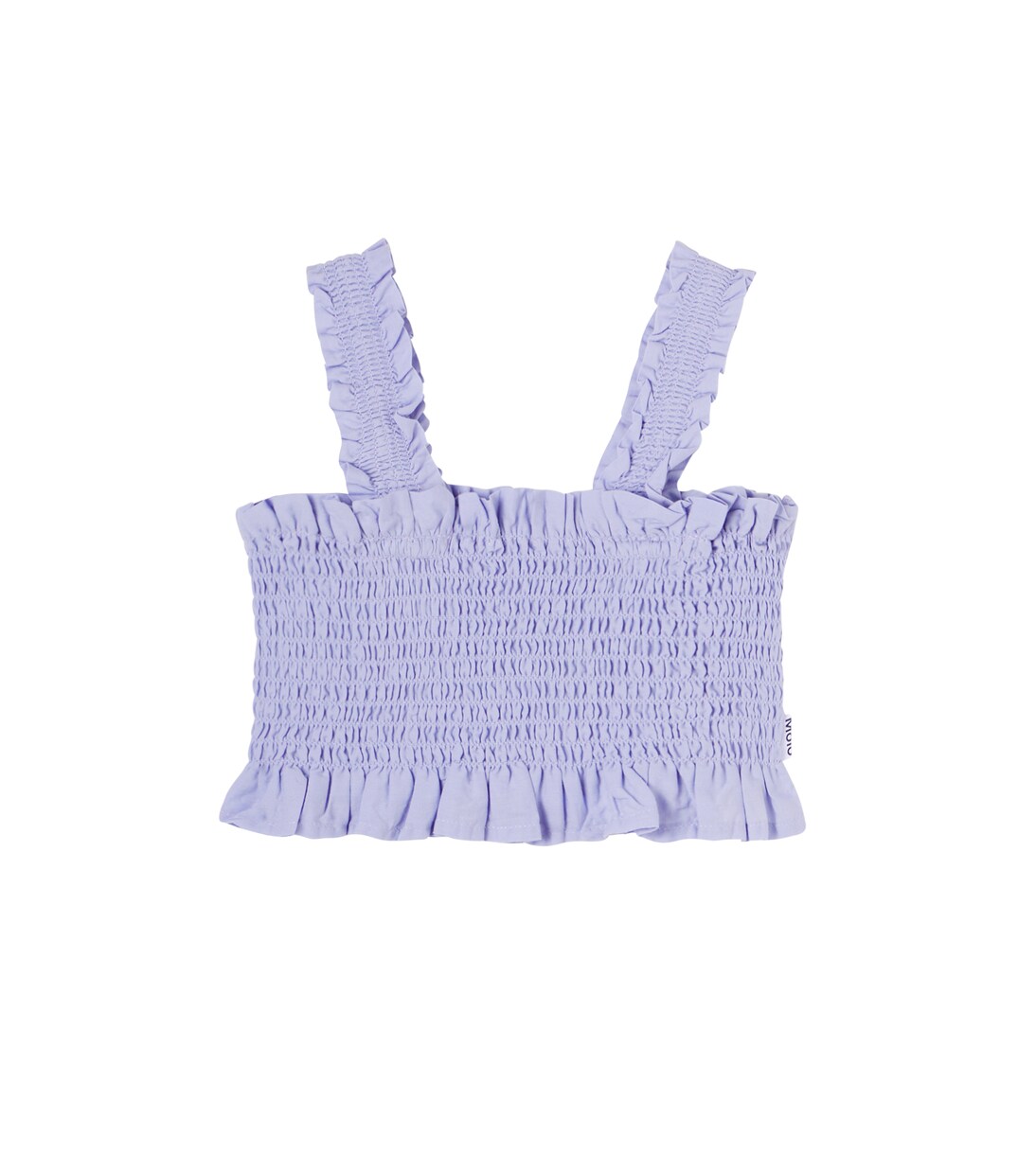 Rolfia ruched cotton top | Molo