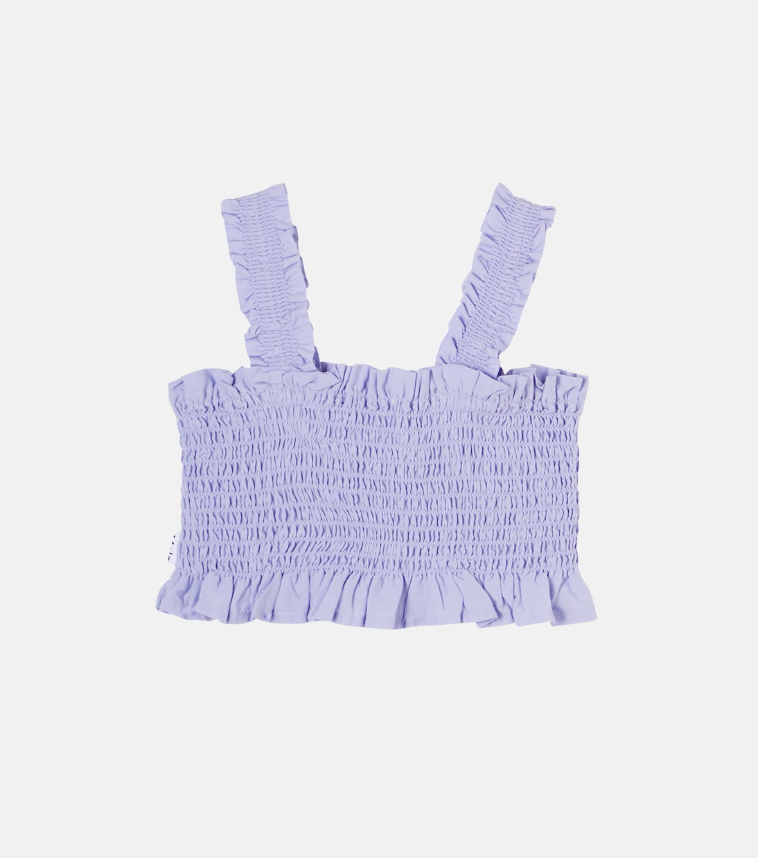 Rolfia ruched cotton top | Molo