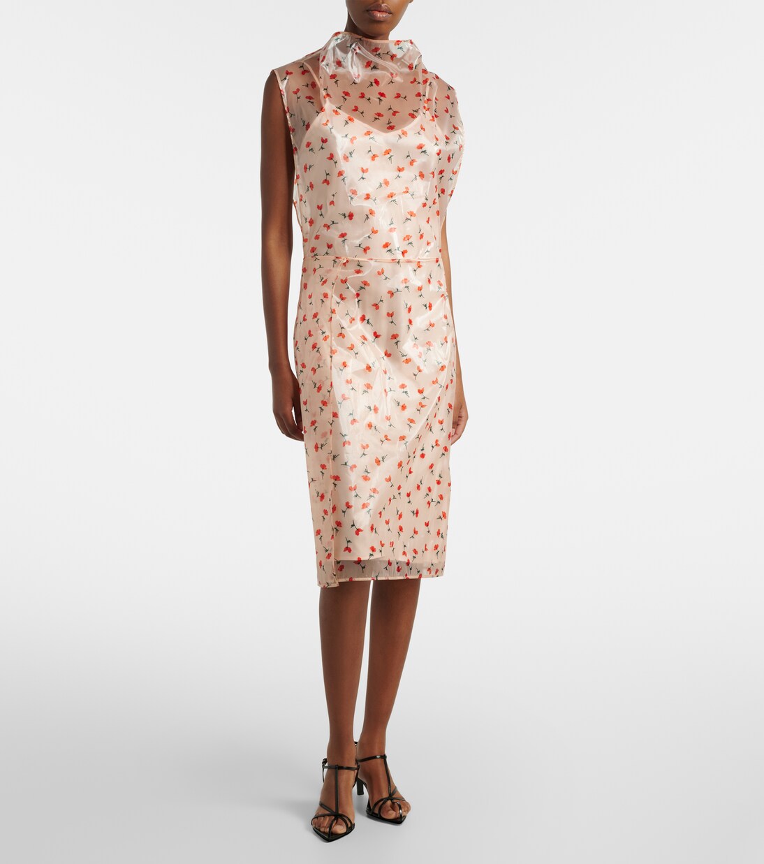 Floral midi dress | Jil Sander