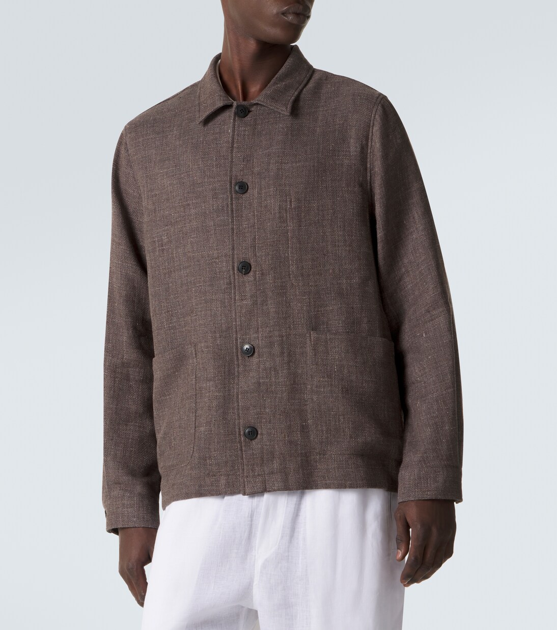 Cotton and linen jacket | Sunspel
