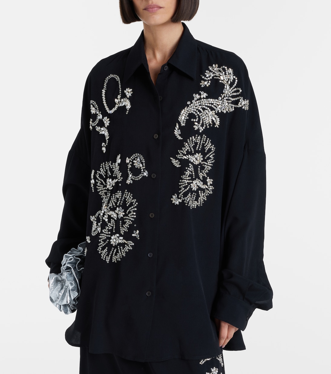 Oversize-Hemd mit Kristallen | Dries Van Noten