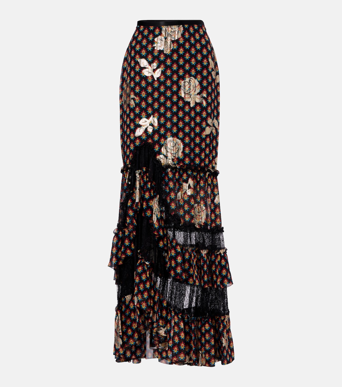 Printed silk-blend maxi skirt | Etro