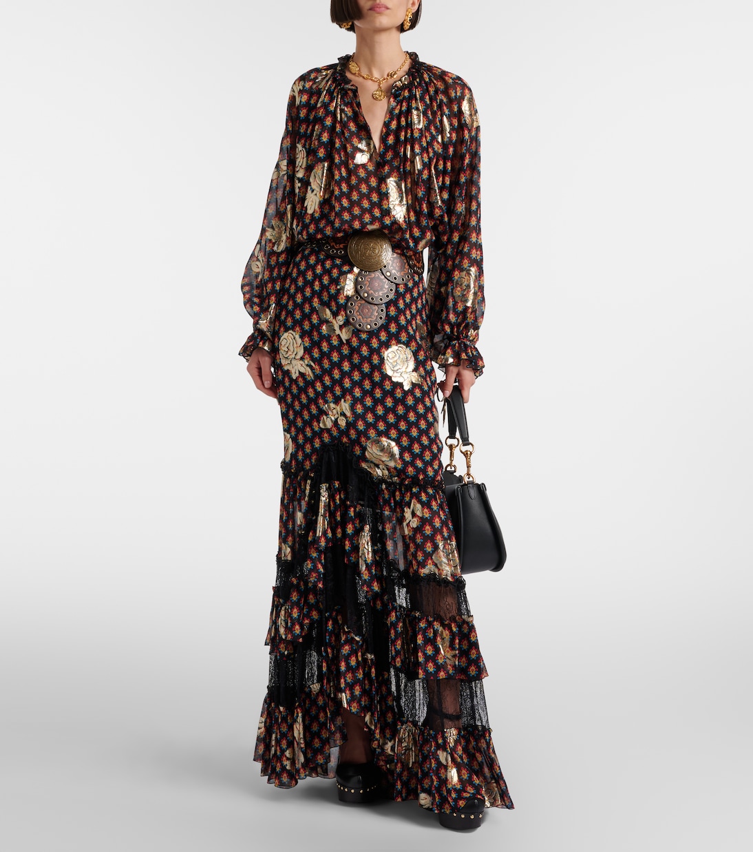 Printed silk-blend maxi skirt | Etro