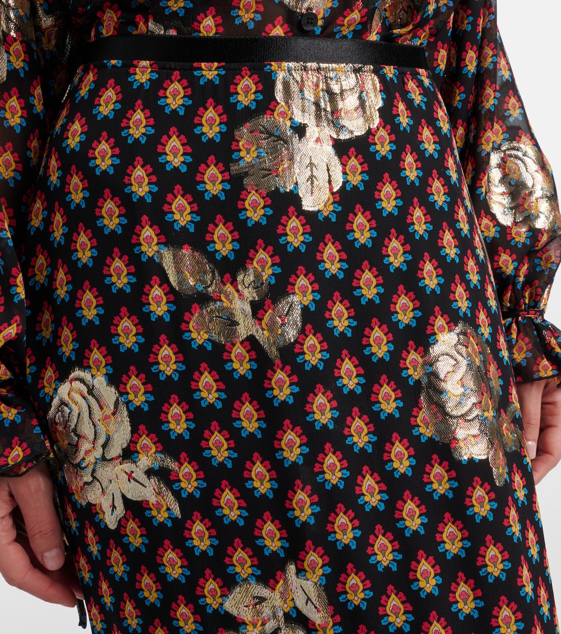 Printed silk-blend maxi skirt | Etro