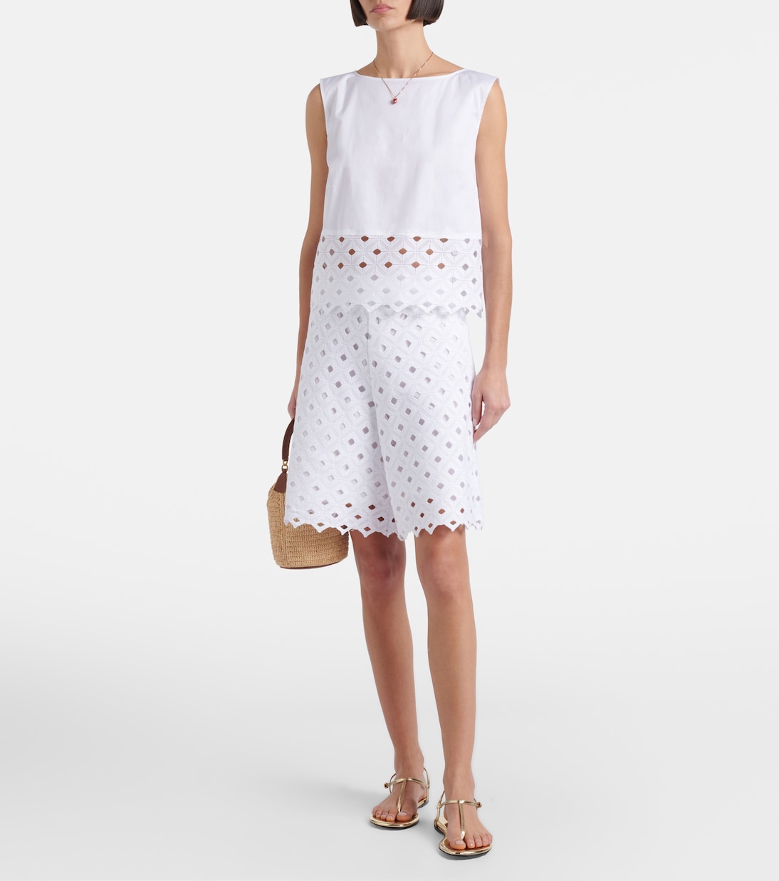 Uguale broderie anglaise Bermuda shorts | Max Mara