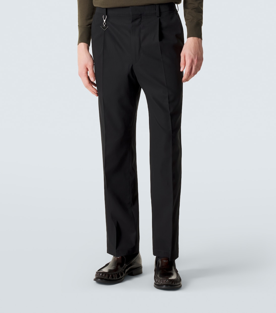 Cotton straight pants | Prada