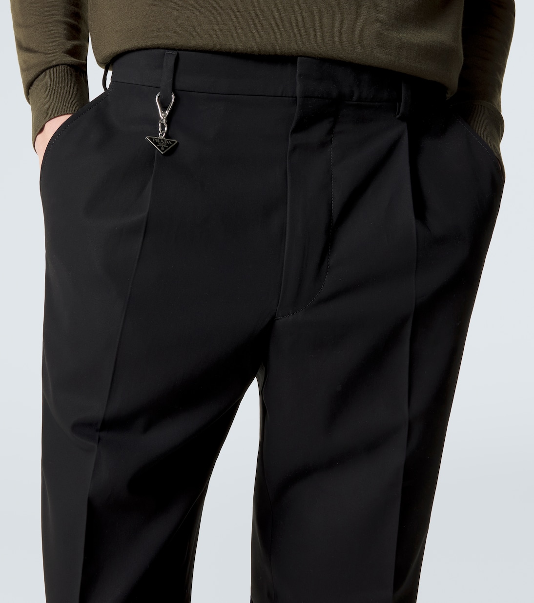 Cotton straight pants | Prada