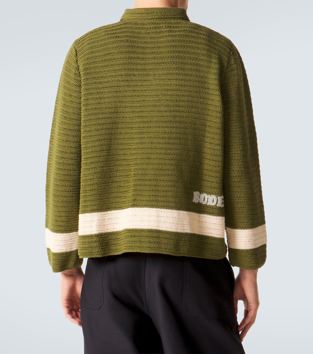 Marsh crochet cotton shirt | Bode