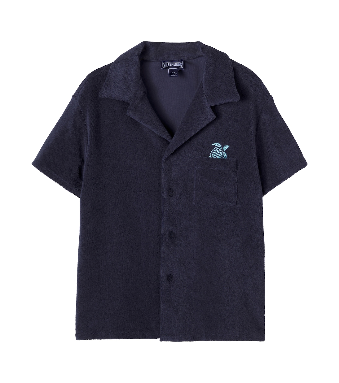 Embroidered cotton terry shirt  | Vilebrequin Kids