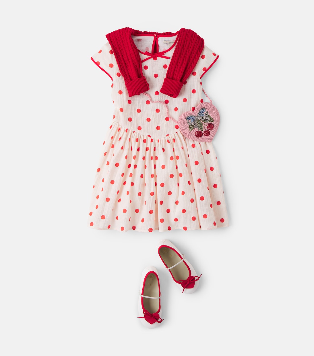 Bedrucktes Kleid Vivo aus Baumwolle | Konges Sløjd