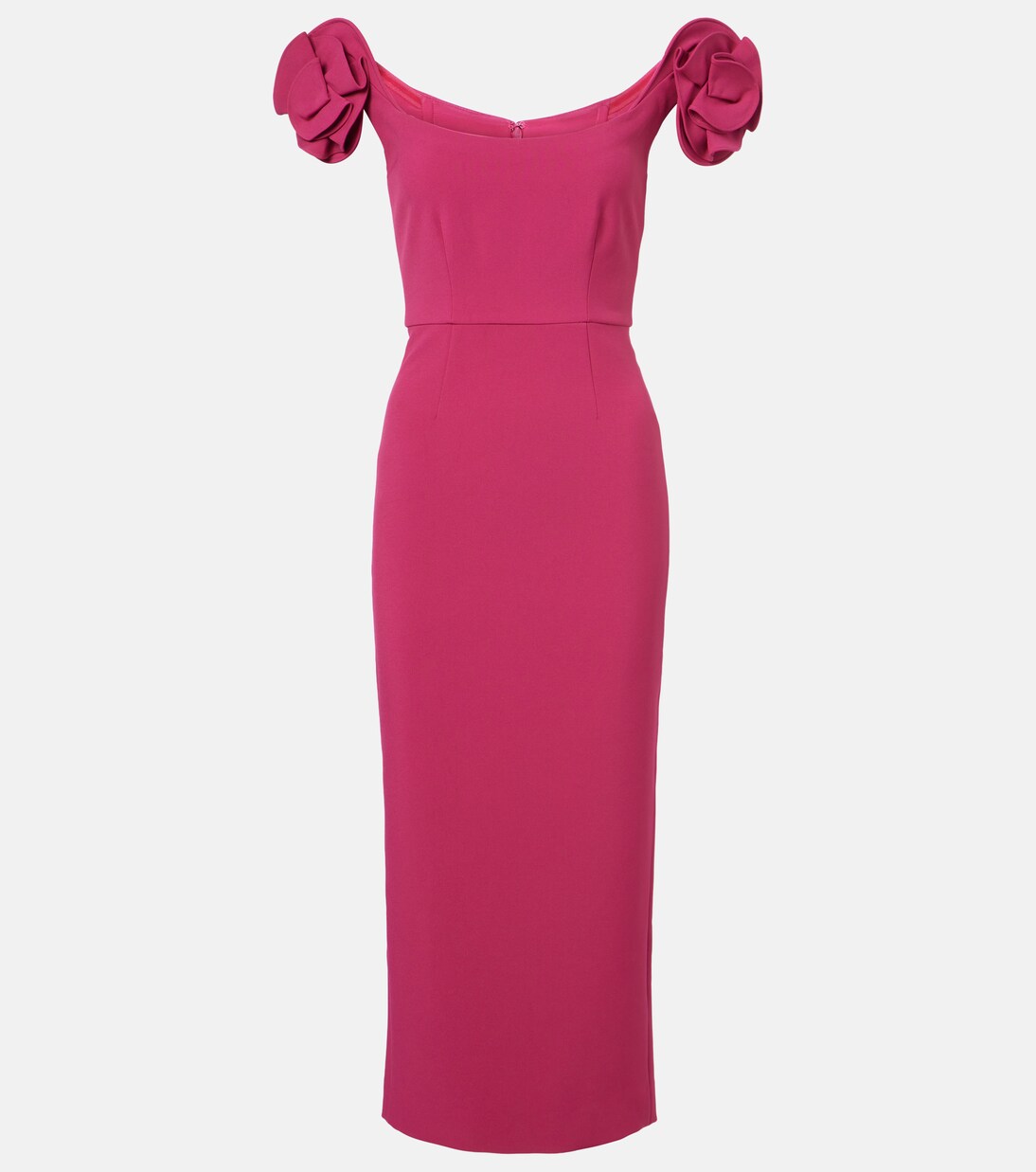 Floral-appliqué bustier dress | Roland Mouret
