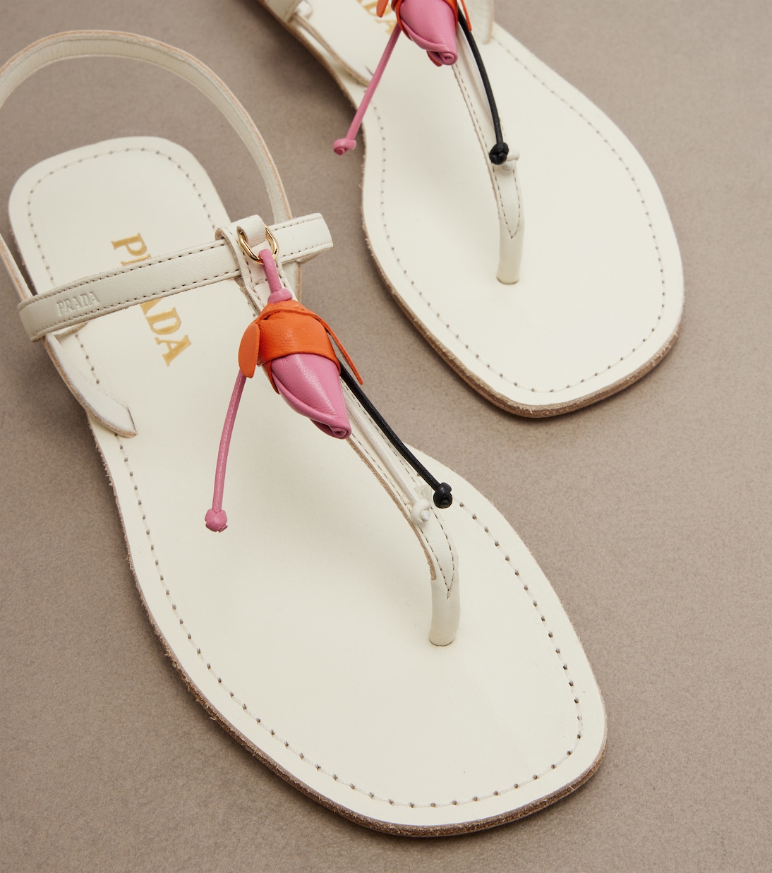 Sandalen aus Leder | Prada