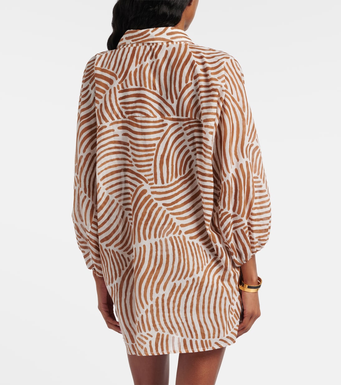 Moana oversized printed cotton shirt | ViX Paula Hermanny