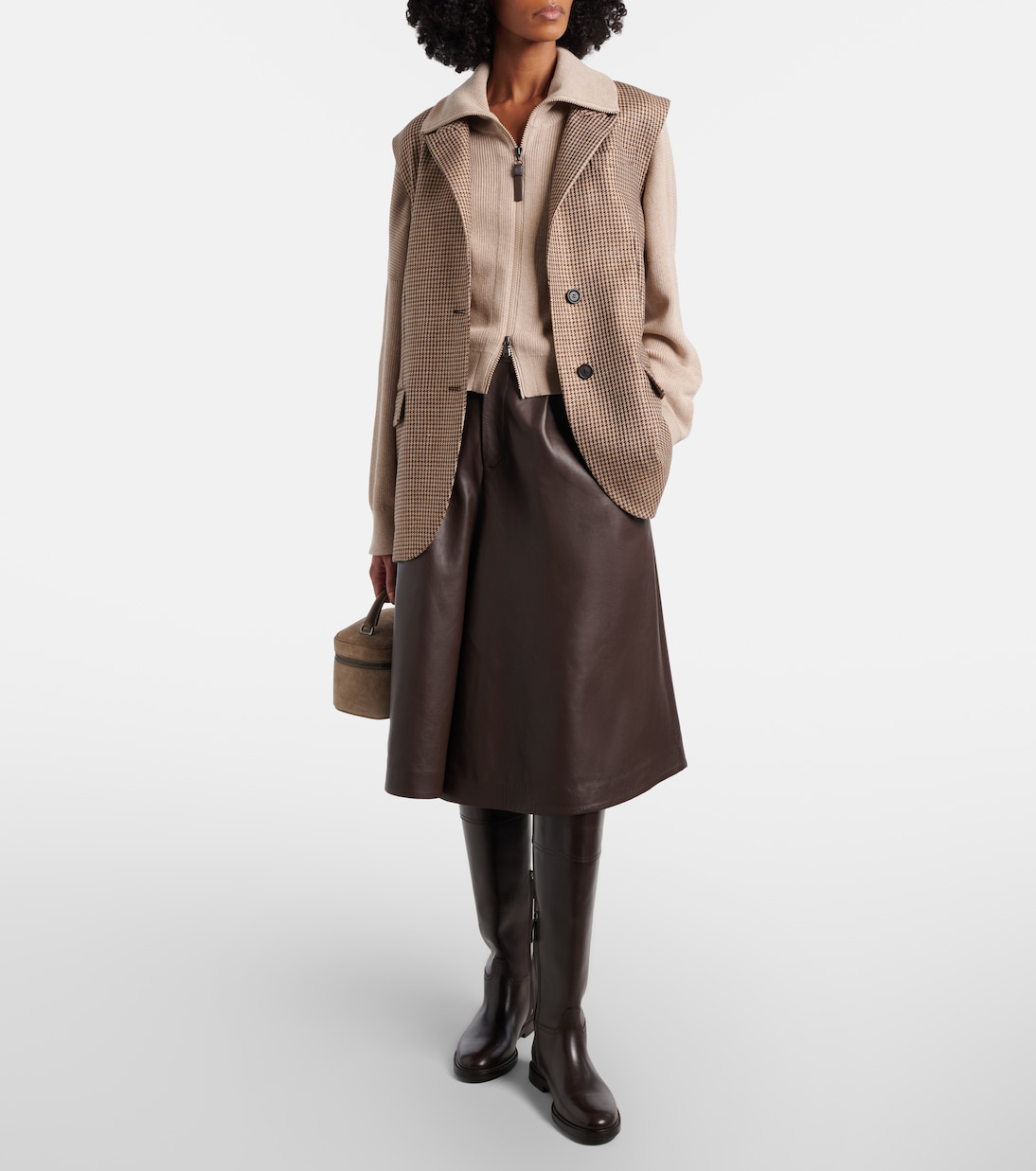 Knitted cotton blouson jacket | Brunello Cucinelli