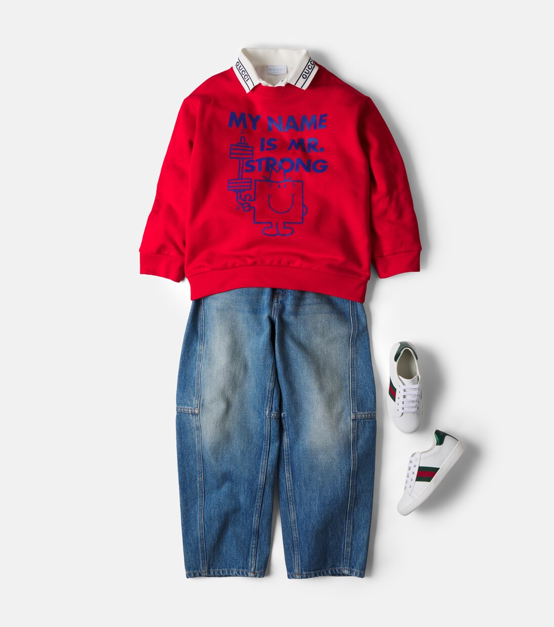 x Mr. Men Little Miss cotton jersey sweatshirt | Gucci Kids