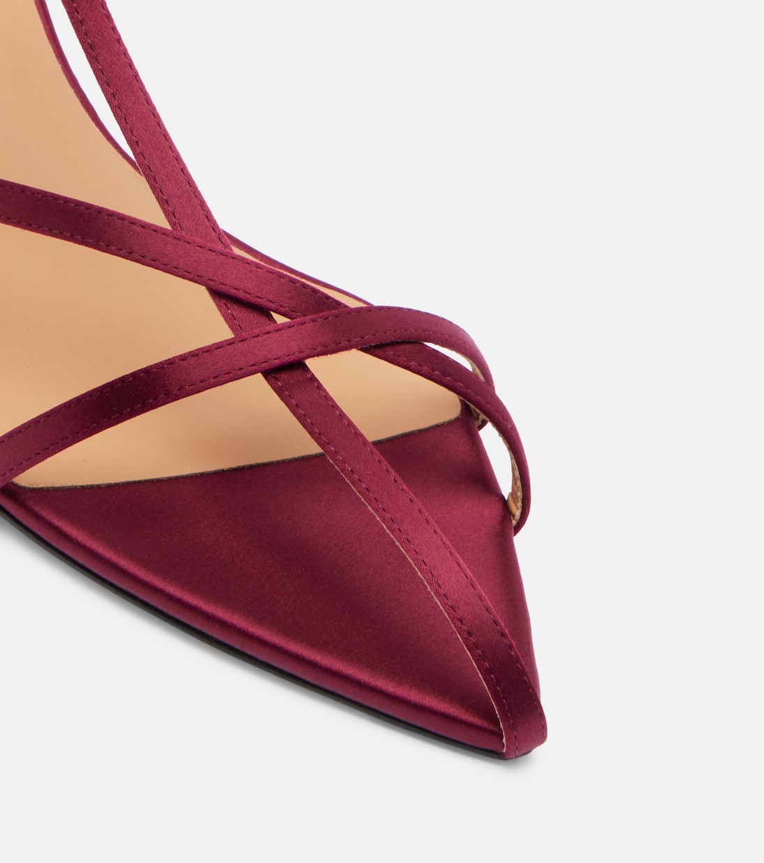 Cage satin and leather sandals | Jil Sander