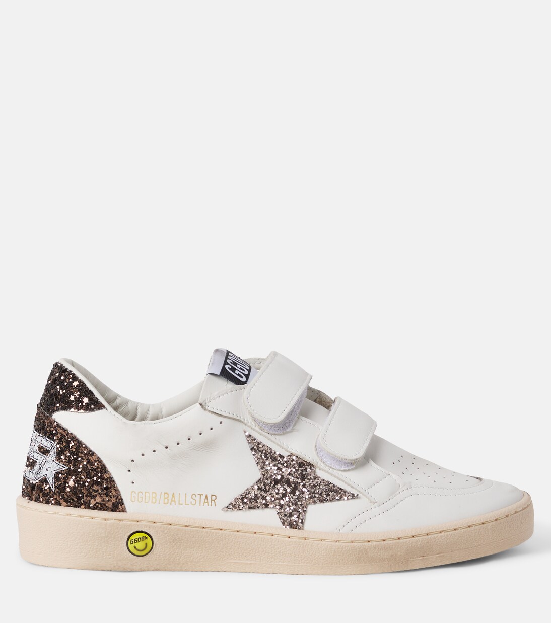 Ball Star glitter leather sneakers | Golden Goose Kids