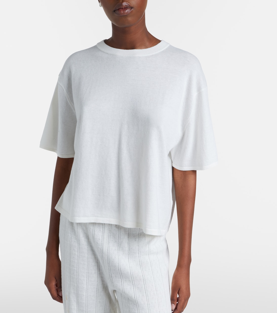 Rubie cotton and cashmere T-shirt | Lisa Yang