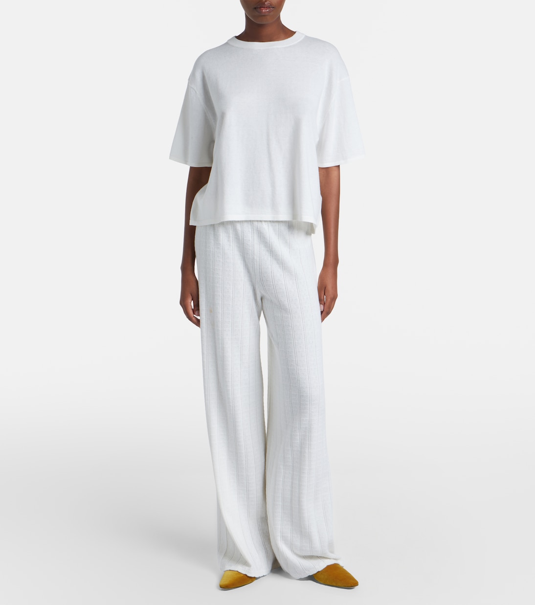 Rubie cotton and cashmere T-shirt | Lisa Yang