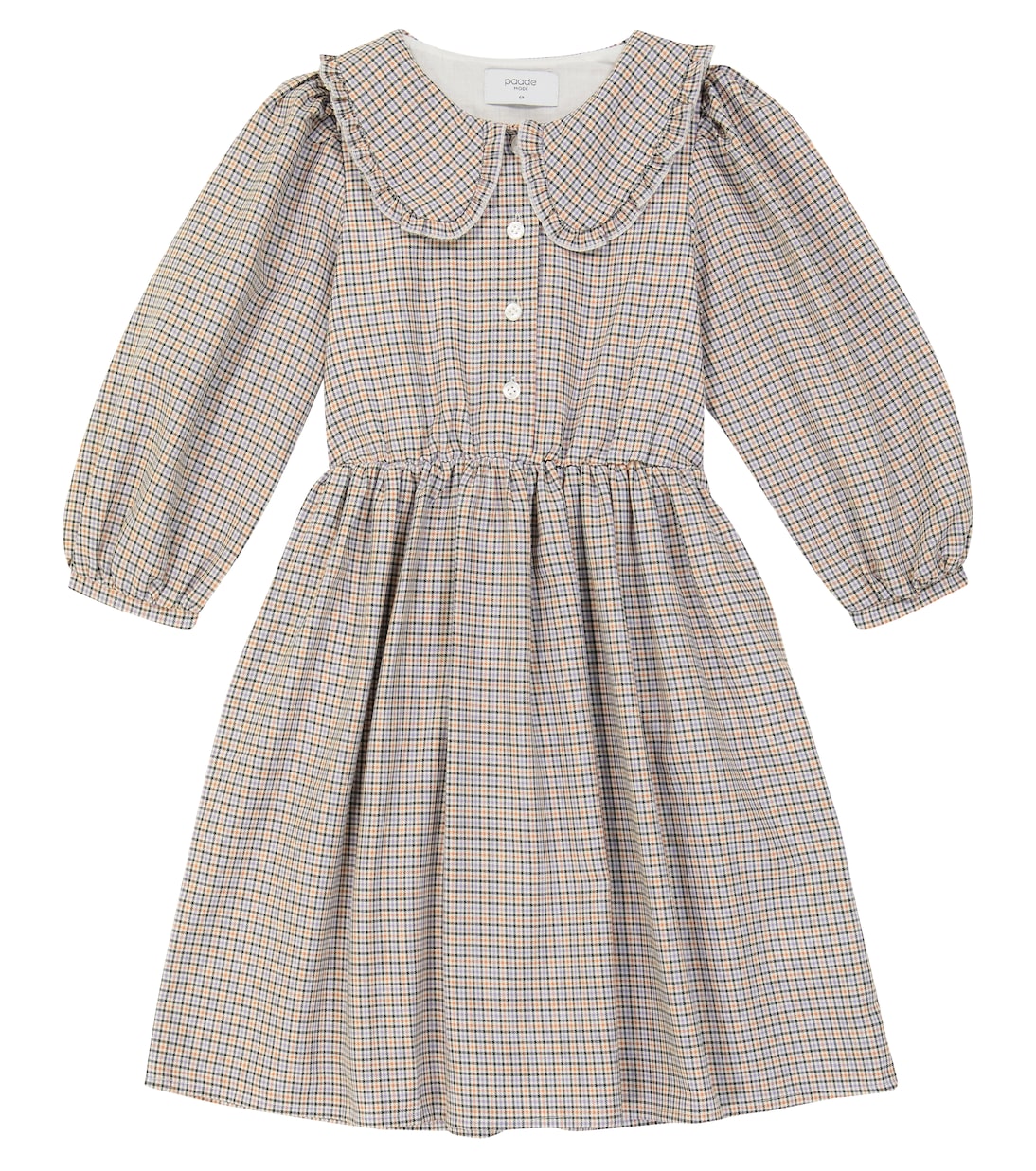 Robe en coton et laine à carreaux | Paade Mode