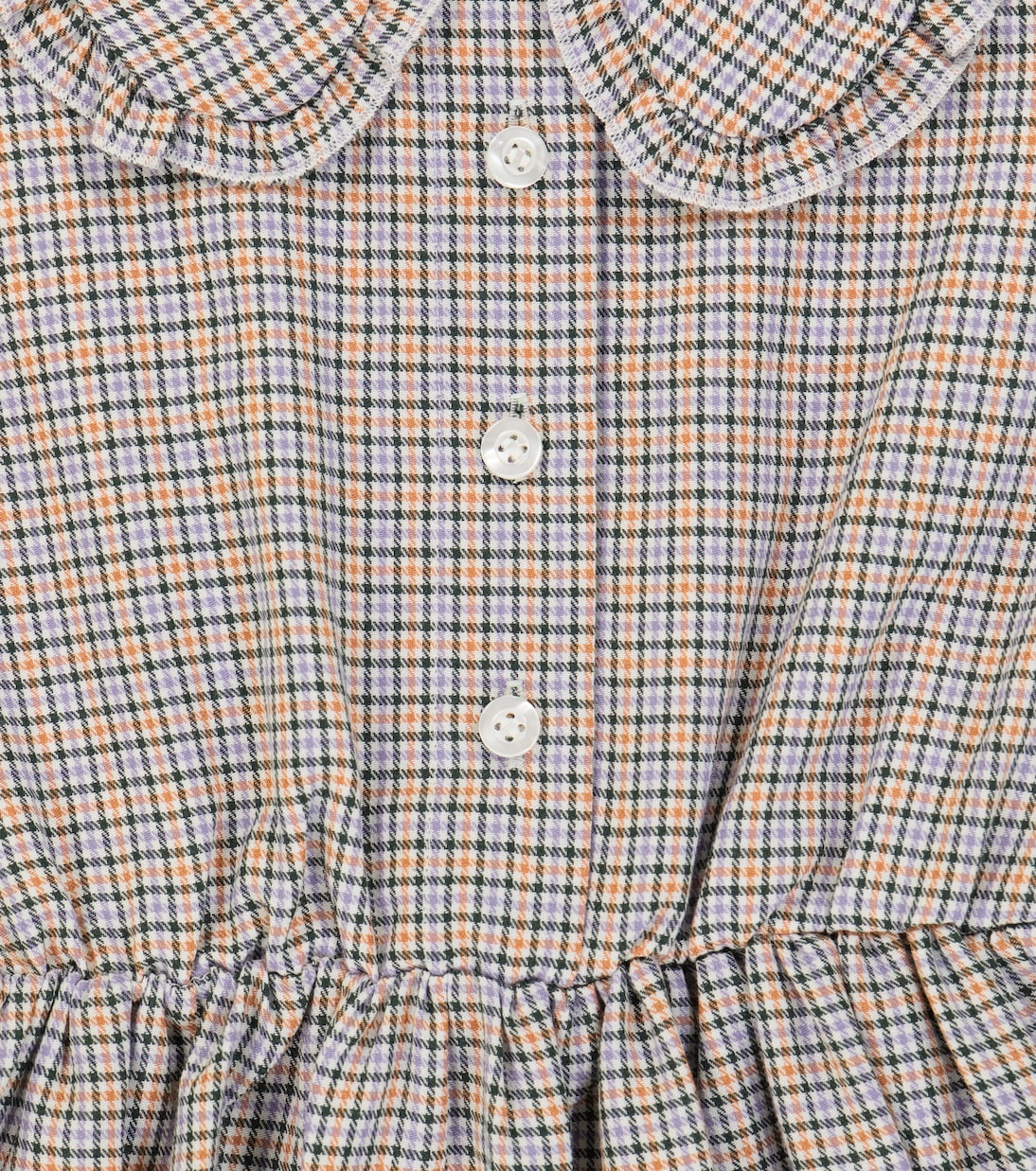 Robe en coton et laine à carreaux | Paade Mode