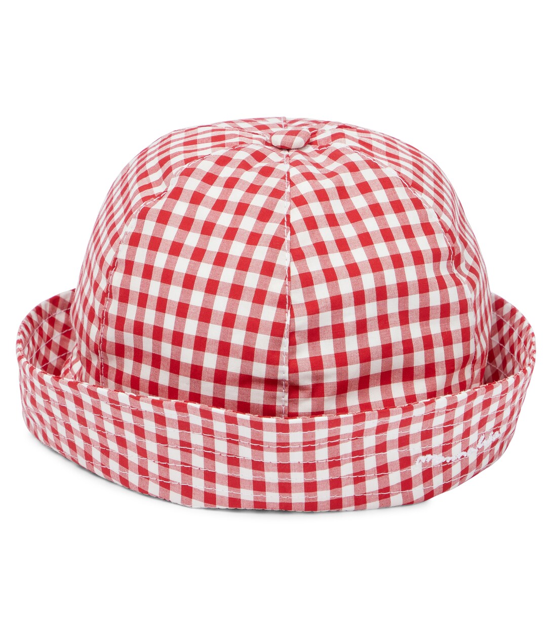 Baby gingham cotton sun hat | Monnalisa