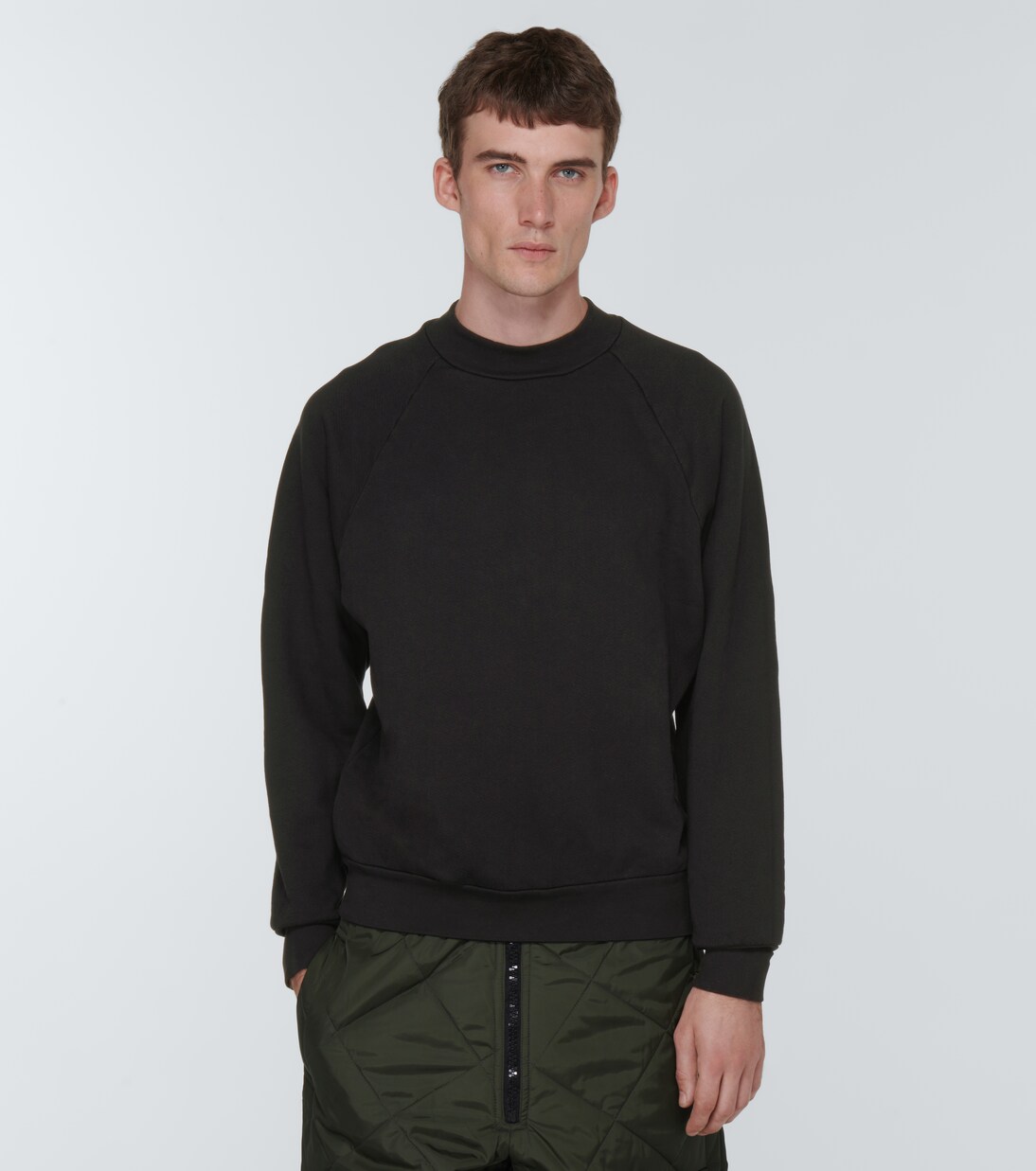 Sudadera con cuello mock de algodón | Les Tien