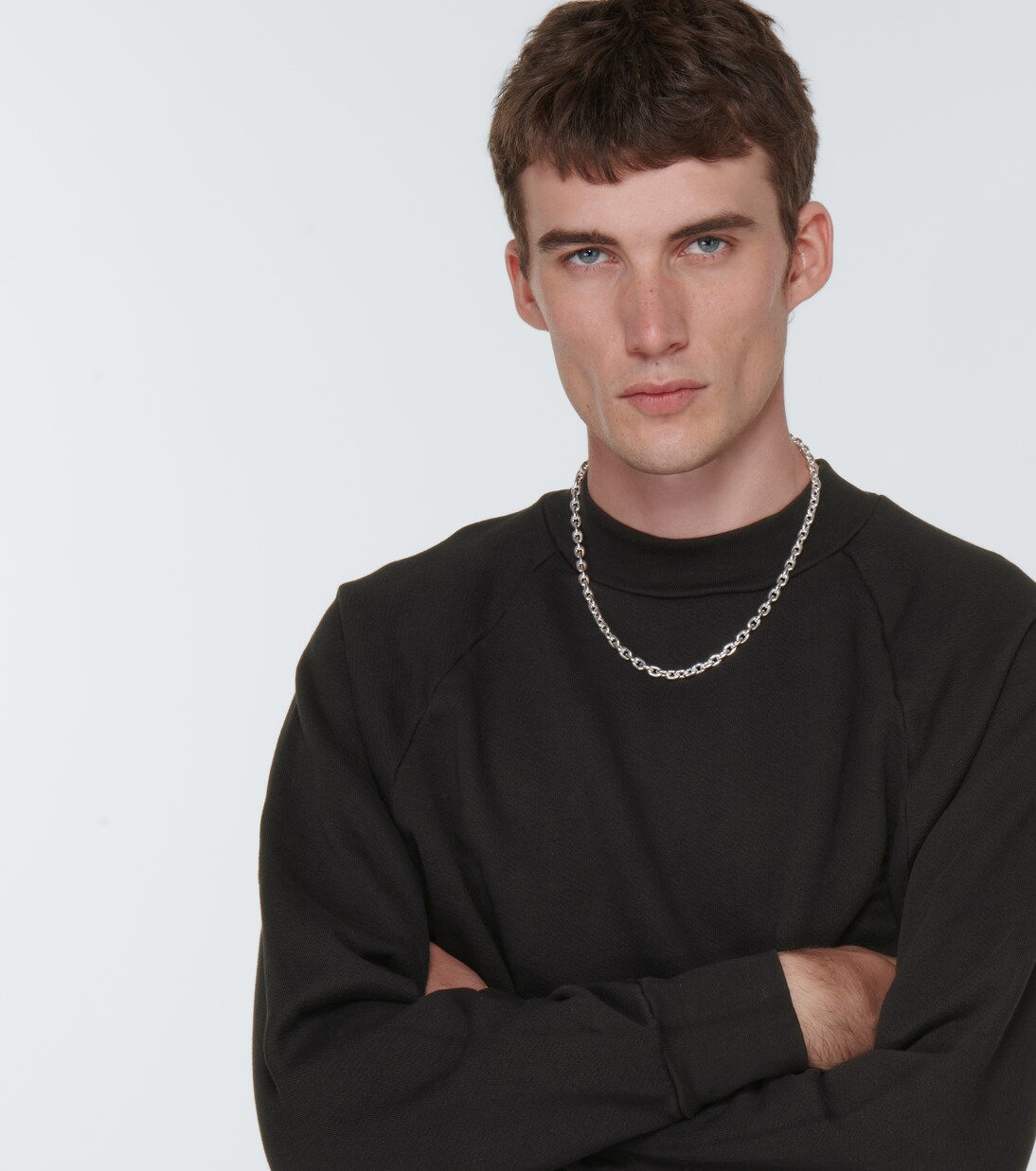 Sudadera con cuello mock de algodón | Les Tien