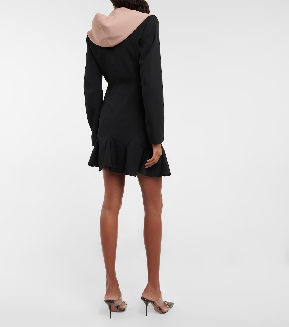 Hooded virgin wool minidress | Alaïa