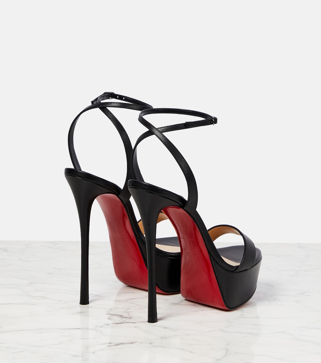 Loubi Queen Alta 150 leather platform sandals | Christian Louboutin