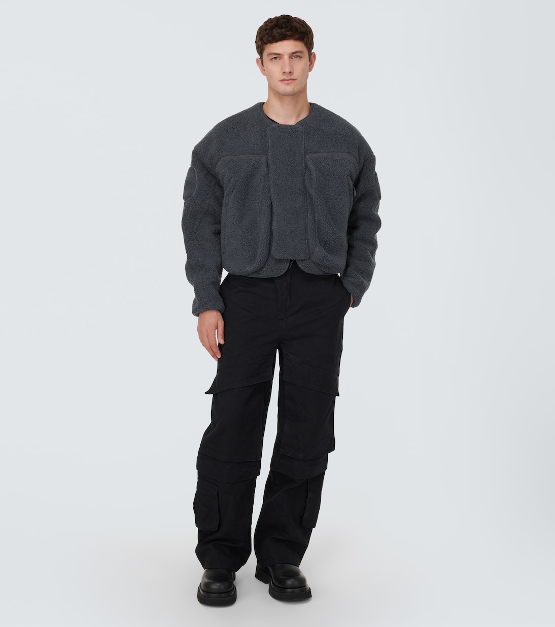 Cropped-Jacke aus Fleece | Entire Studios