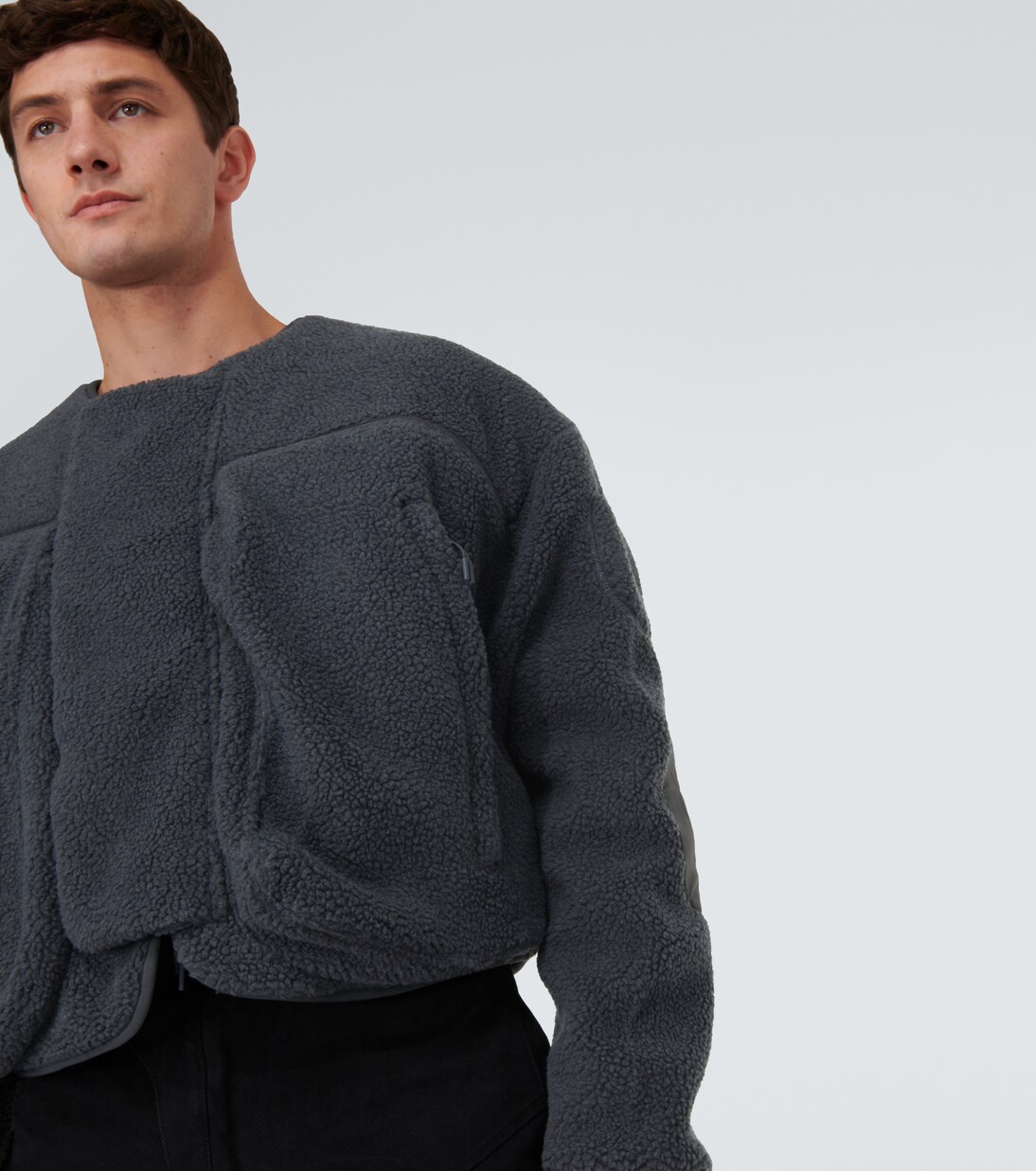 Cropped-Jacke aus Fleece | Entire Studios