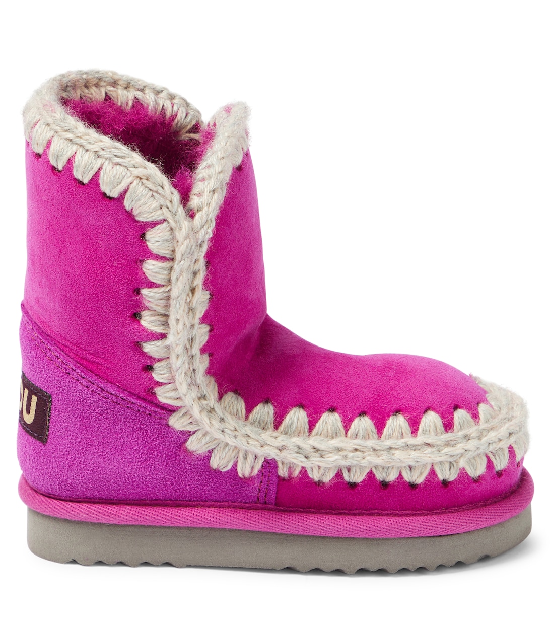 Shearling-lined suede boots | Mou Kids