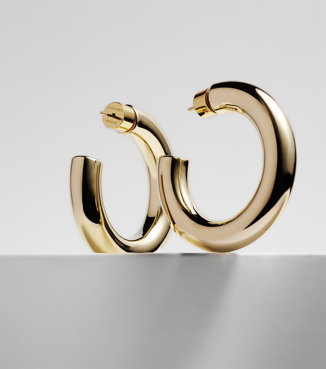 Pendientes de aro Jamma Mini chapados en oro de 10 ct | Jennifer Fisher