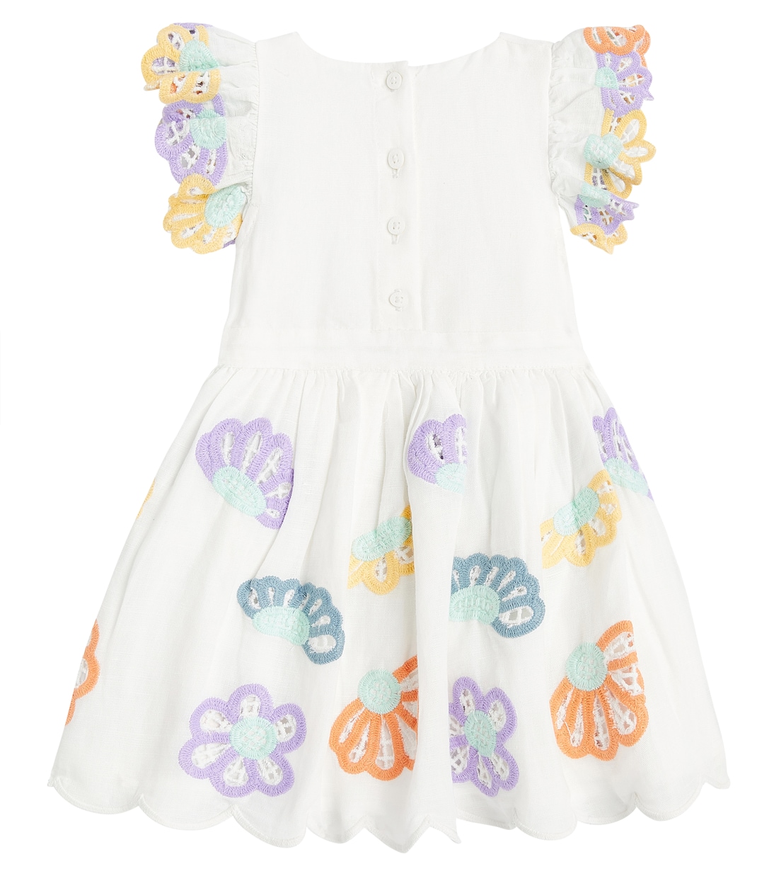 Bébé – Robe brodée en coton et lin | Stella McCartney Kids