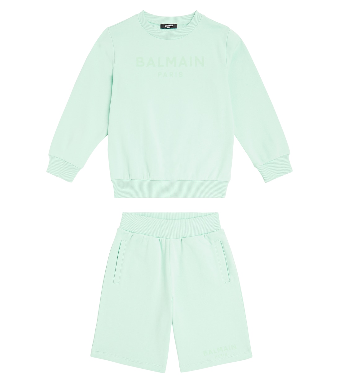 Cotton jersey tracksuit | Balmain Kids