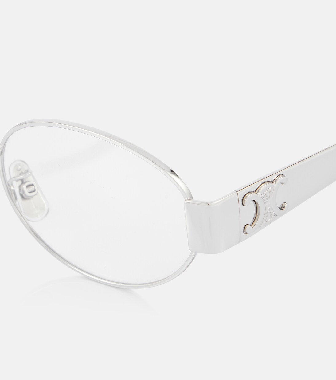 Metal Triomphe round glasses | Celine Eyewear