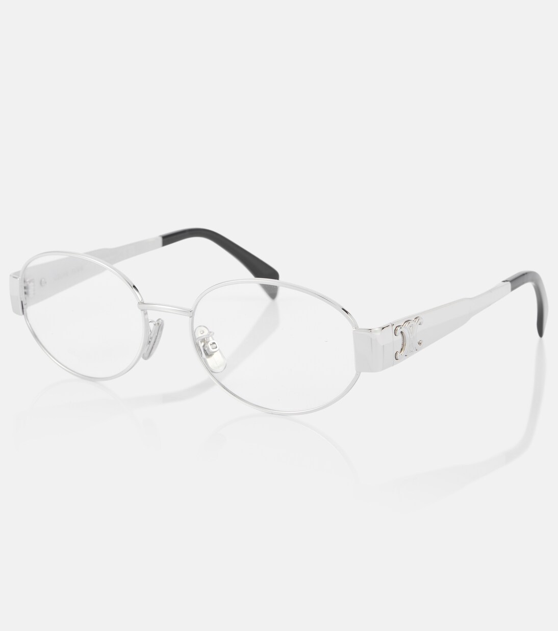 Metal Triomphe round glasses | Celine Eyewear