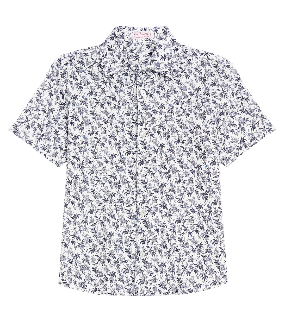 Francisco floral linen-blend shirt | La Coqueta